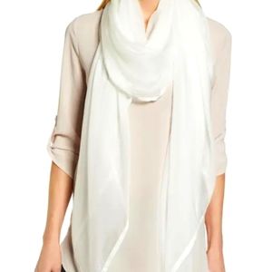 COPY - Nordstrom 100% silk scarf/shawl (ivory)